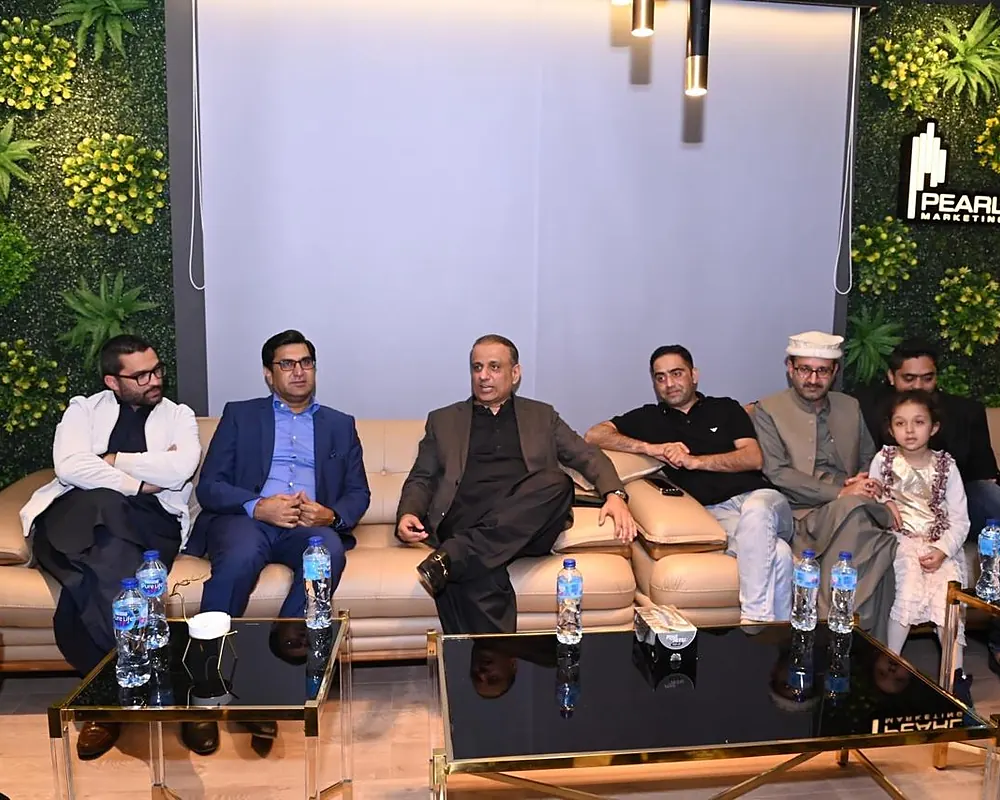 Guests in the lounge at a corporate inauguration managed by Blackfire in Islamabad