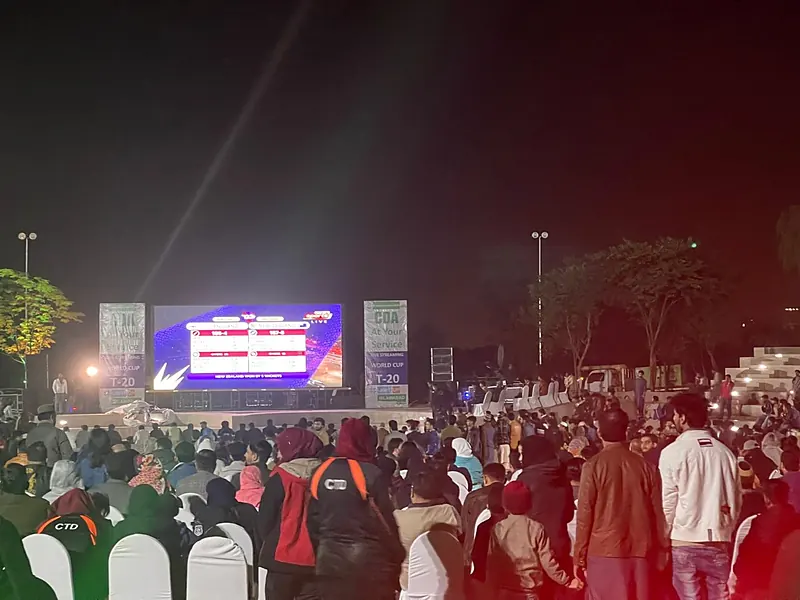 Live match screening at F-9 Park, Islamabad — photo 3
