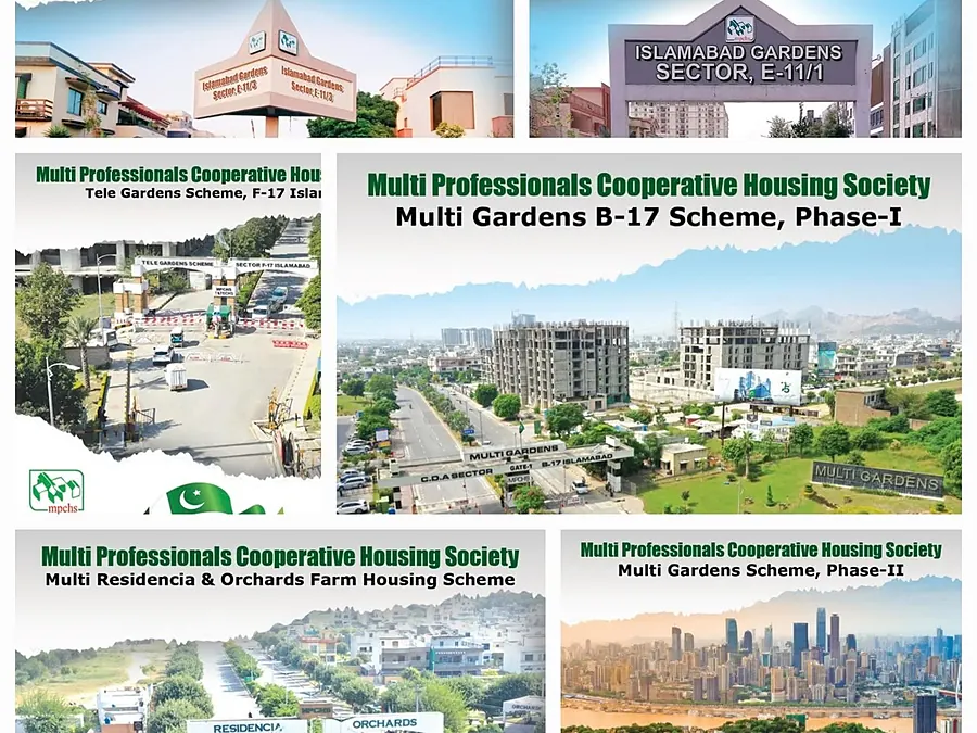 MPCHS schemes: Multi Gardens B-17, F-17, E-11 and Multi Residencia & Orchards